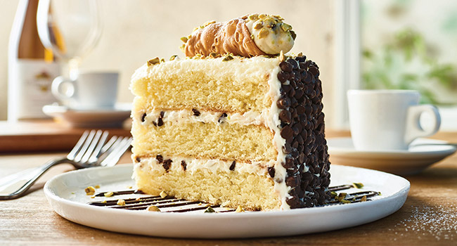 CANNOLI CAKE FOR TWO**